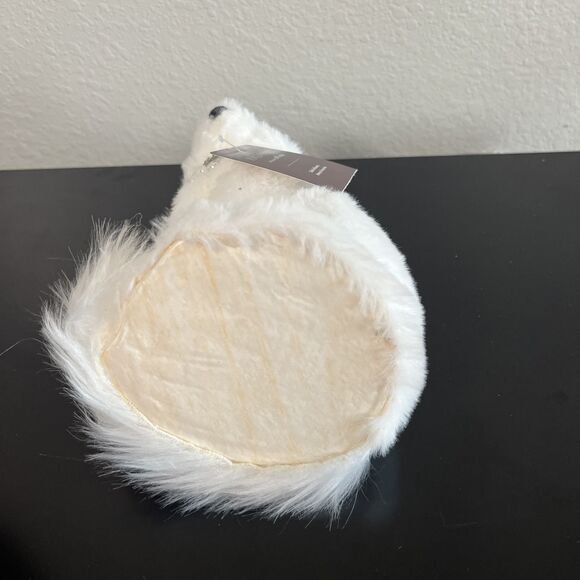 White Fluffy Dog Decor With Collar - Picture 6 of 7